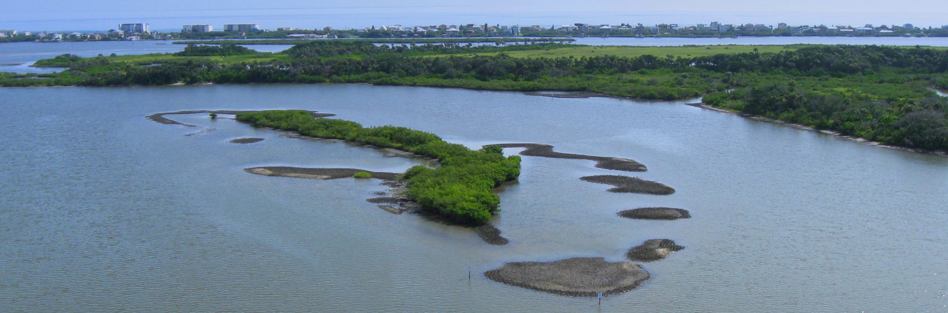 Aerial of Indian River Lagoon